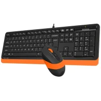 Комплект клавиатура + мышь A4Tech Fstyler F1010 (черный/оранжевый) фото 3